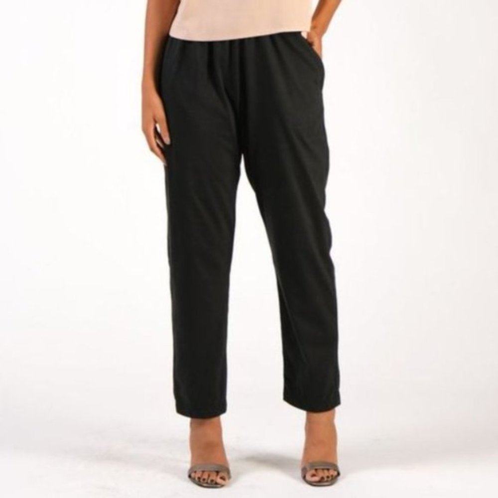 NWT Tonle Jersey Knit Trouser Pants in Black